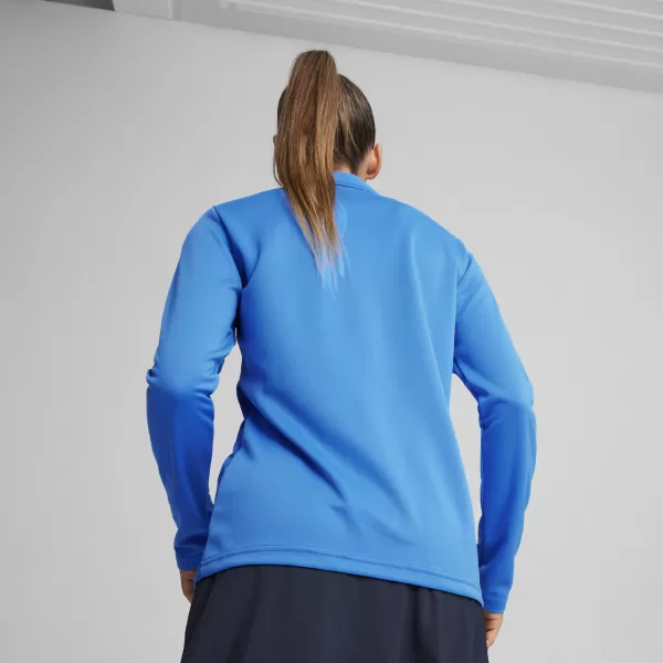  Dámske tričko PUMA TEAMGOAL TRAINING 1/4 ZIP WM 658631-02 E.BLU.LEMON/WHITE/TEAM ROYAL 