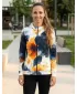 Dámska mikina na zips premium ALTISPORT VOJ/ALW127MI02 ČIERNA/ORANŽOVÁ