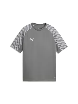 Detské tričko PUMA TEAMLIGA26 JERSEY JR 659723_13 FLAT MEDIUM GRAY/ PLOCHÁ STREDNE ŠEDÁ/PUMA BIELA
