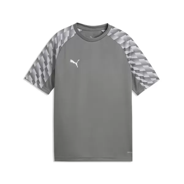  Detské tričko PUMA TEAMLIGA26 JERSEY JR 659723_13 FLAT MEDIUM GRAY/ PLOCHÁ STREDNE ŠEDÁ/PUMA BIELA 
