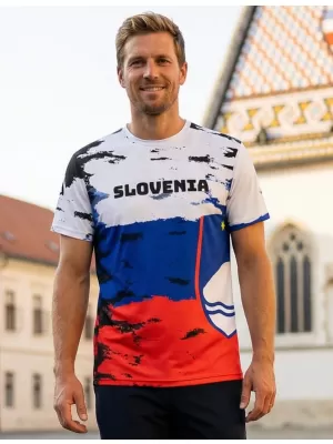 Pánske tričko premium ALTISPORT VOJ/ALM036SI/TR01 SLOVINSKO