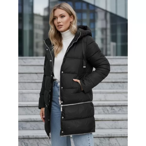  Dámska bunda DSTREET TY5151 ČIERNA 