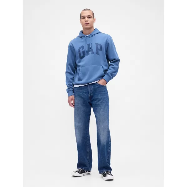  Pánska mikina GAP LOGO PULLOVER HOODIE 715036-71 CORNFLOWER 