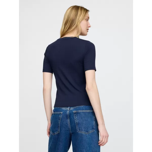  Dámske tričko GAP MODAL CREW TEE 679172-02 NAVY UNIFORM 