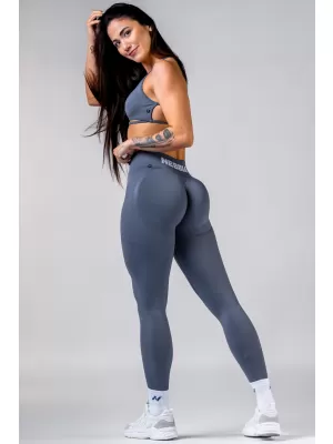 Push-up legíny s vysokým pásom POWER 888 GREY Nebbia