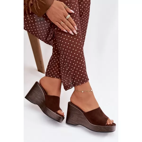  Dámske šľapky BOTO RAVELIA 41349 BROWN 