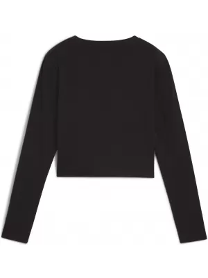 Dámske tričko PUMA WARDROBE ESS BABY TEE 629761-01 PUMA ČIERNA