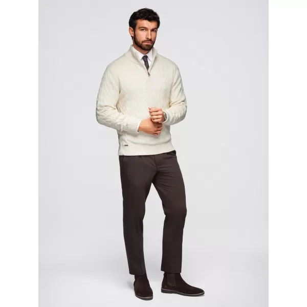  Pánsky sveter OMBRE OM-SWZS-0138 KRÉM 