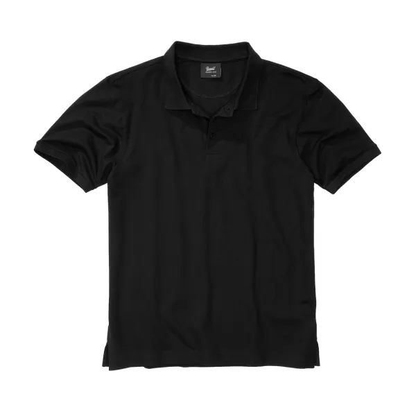  Pánske tričko s golierom BRANDIT 4215 BLACK 