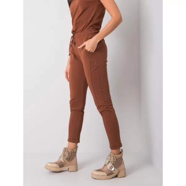 Dámske tepláky BASIC FEEL GOOD RV-DR-3589.07X DARK BROWN 