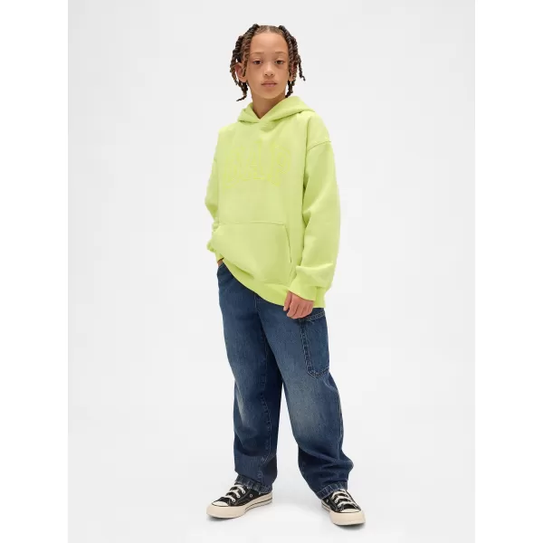  Detská mikina GAP RELAXED HOODIE PULLOVER 846224-02 LIMON 