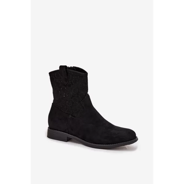  Dámske topánky S.BARSKI HY52-530 BLACK 