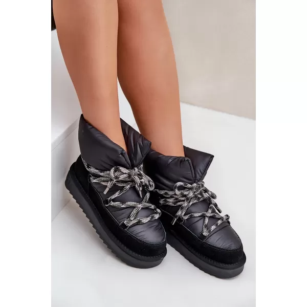  Dámske snehule D.FRANKLIN DFSH375003 BLACK 