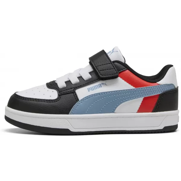  Detská obuv PUMA CAVEN 2.0 BLOCK AC+ PS 394462-17 PUMA BIELA/STUDENÁ MODRÁ/ČIERNA 