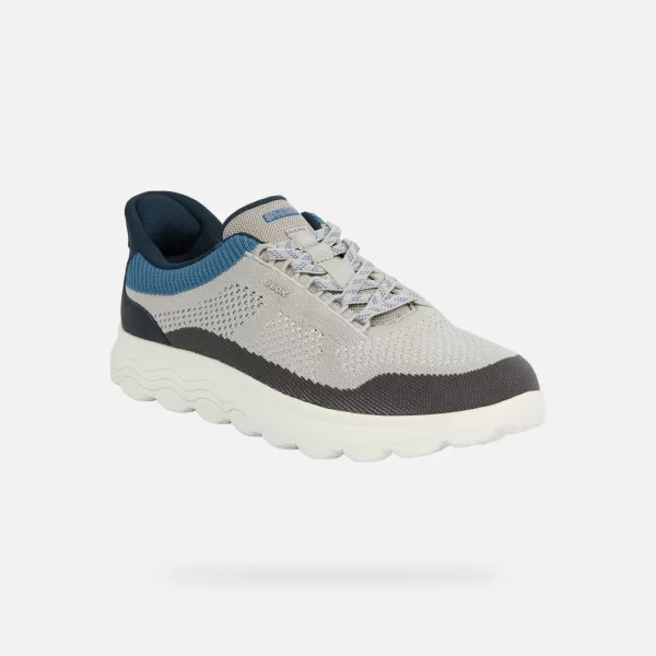  Pánske tenisky GEOX SPHERICA PLUS FAST IN G014664 ŠEDÁ 