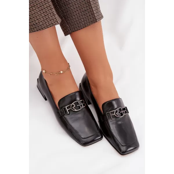  Dámske mokasíny D&A CR61-3125 BLACK 
