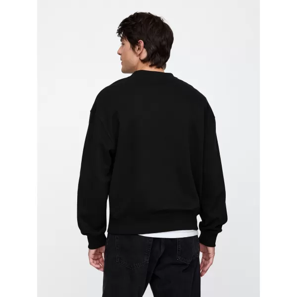  Pánska mikina GAP CORP LOGO SWEATSHIRT 648026-10 TRUE BLACK 