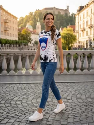 Dámske tričko premium ALTISPORT VOJ/ALW036SI/TR01 ABSTRAKCIA