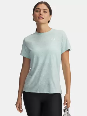 Dámske tričko UNDER ARMOUR TECH PIXELATE SSC 6012302-703 ZELENÁ