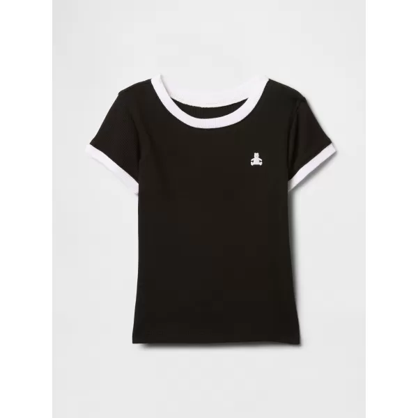  Detské tričko GAP RINGER TEE 744462-01 TRUE BLACK 