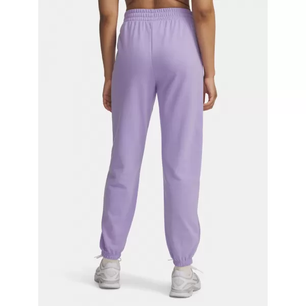  Dámske tepláky UNDER ARMOUR UA RIVAL TERRY JOGGERS 1382735-538 FIALOVÁ 