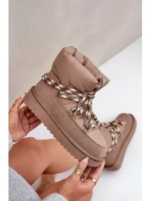 Dámske snehule D.FRANKLIN DFSH375003 TAUPE