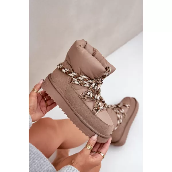  Dámske snehule D.FRANKLIN DFSH375003 TAUPE 