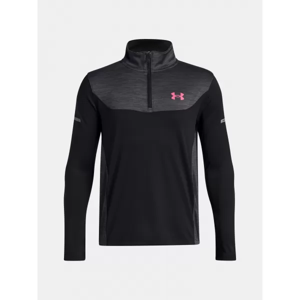  Chlapčenské tričko UNDER ARMOUR UA TECH UTILITY 1/4 ZIP 6005141-001 ČIERNA 
