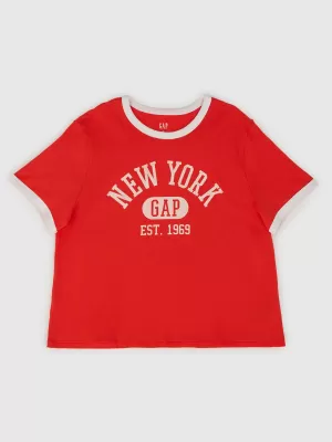 Dámske tričko GAP LOGO TEE 781556-03 POSTER RED