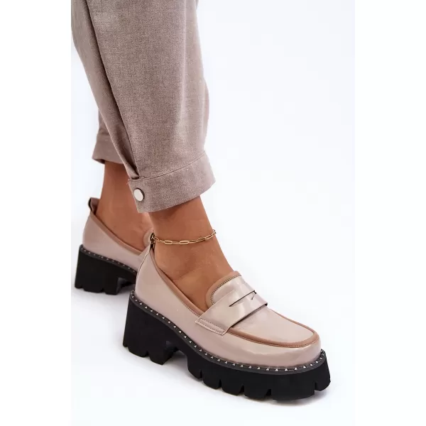  Dámske mokasíny D&A MR870-32 BEIGE 