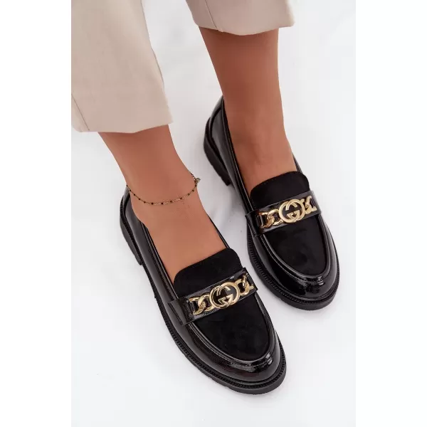  Dámske mokasíny D&A HY52-540 BLACK 