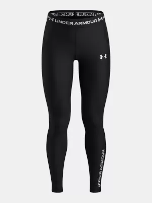 Dievčenské legíny UNDER ARMOUR HEATGEAR GRAPHIC LEGGING 6012636-001 ČIERNA