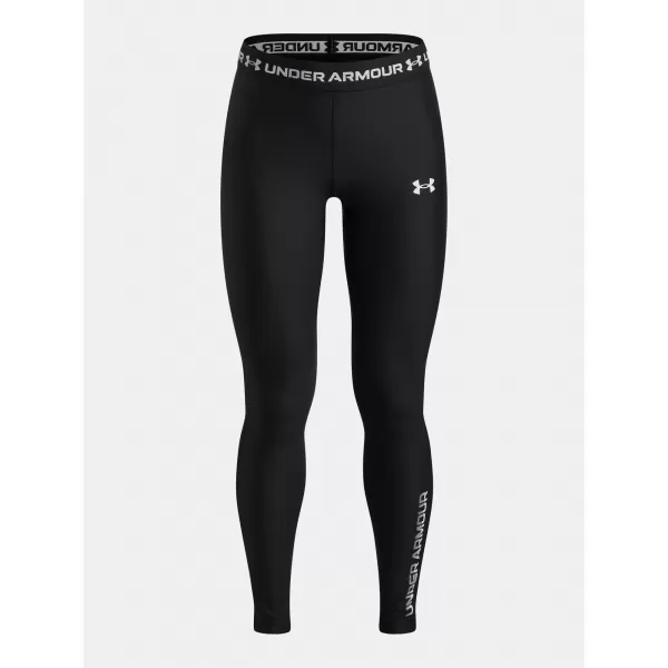  Dievčenské legíny UNDER ARMOUR HEATGEAR GRAPHIC LEGGING 6012636-001 ČIERNA 