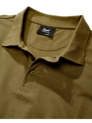 Pánske tričko s golierom BRANDIT 4215 OLIVE
