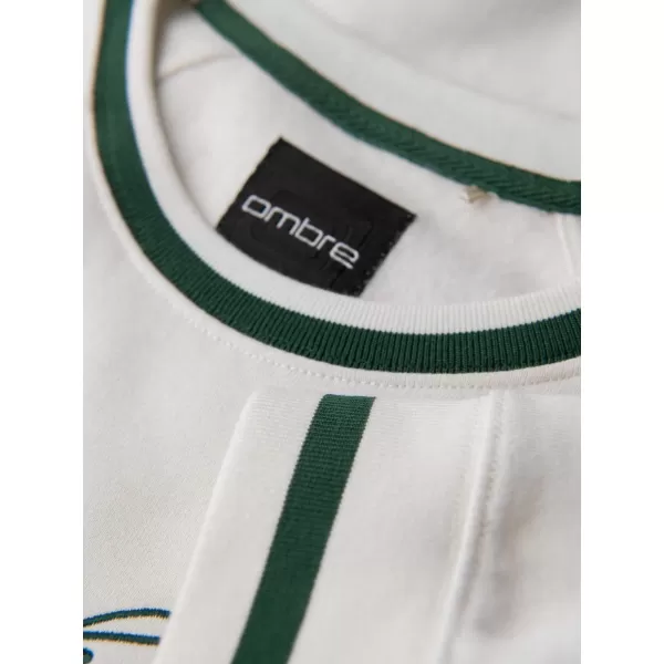  Pánska mikina OMBRE OM-SSNZ-0244 BIELA 