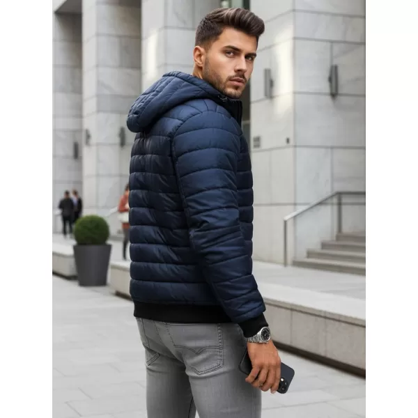  Pánska bunda DSTREET TX2228 TMAVO MODRÁ 