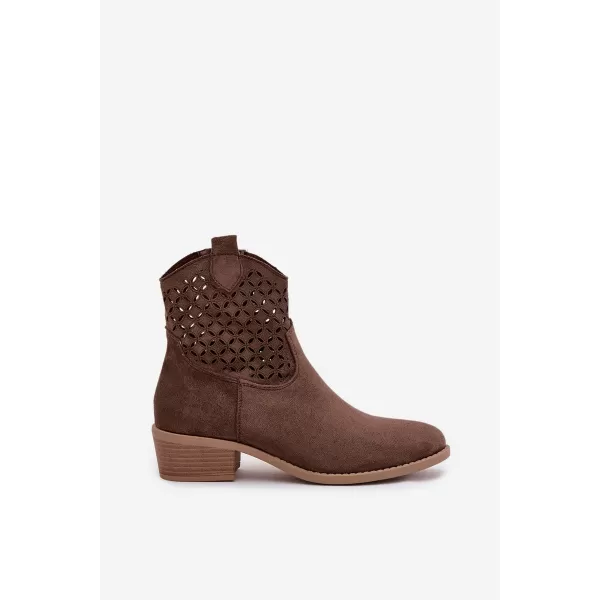  Dámske topánky na podpätku BOTO BRIAVINE 41827 BROWN 