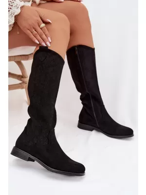 Dámske čižmy S.BARSKI HY61-8022 BLACK