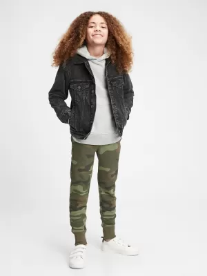 Detské tepláky GAP LOGO SWEATPANTS 550068-03 GREEN CAMO