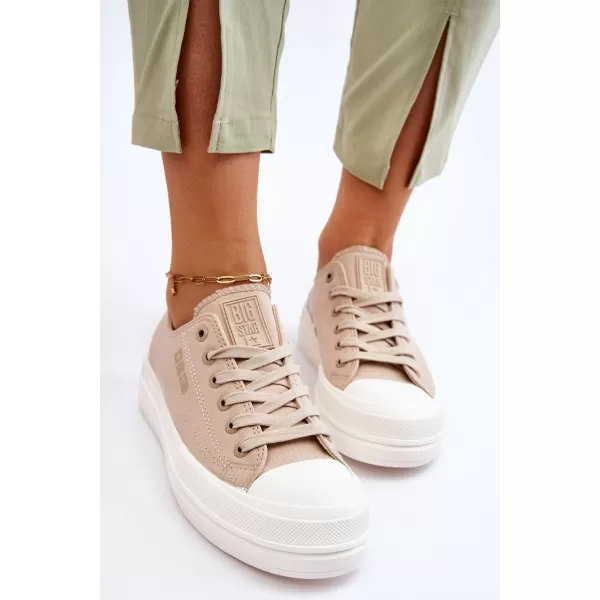  Dámske tenisky BIG STAR LL274969 BEIGE Big Star Shoes 