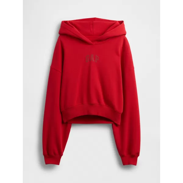  Dámska mikina GAP CROPPED LOGO PULLOVER HOODIE 841725-12 TOMATO SAUCE 