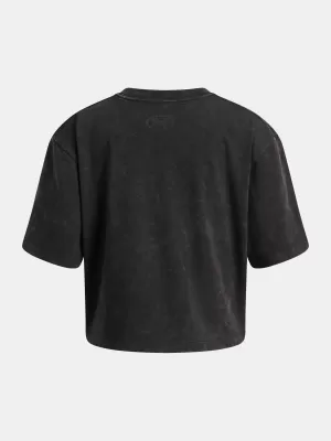 Dievčenské tričko UNDER ARMOUR UA G RIVAL WASH SS 6011673-001 ČIERNA