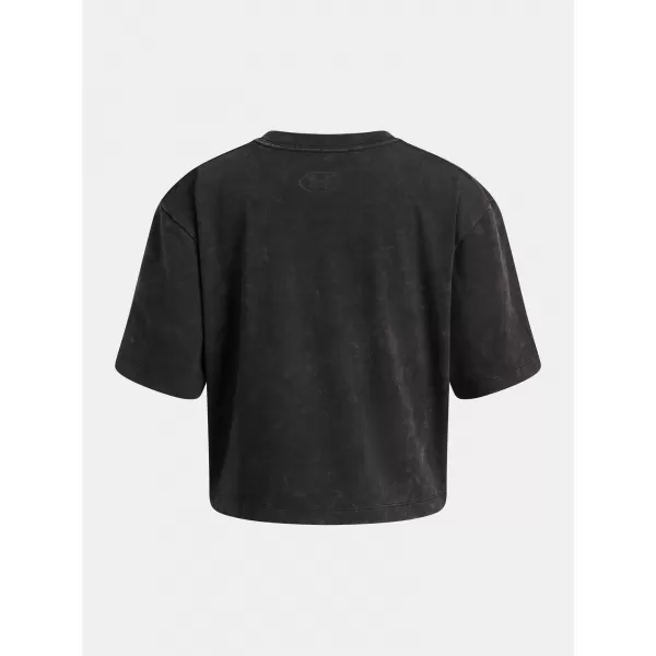  Dievčenské tričko UNDER ARMOUR UA G RIVAL WASH SS 6011673-001 ČIERNA 