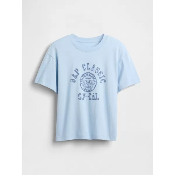  Dámske tričko GAP LOGO TEE 833101-00 LIGHT BLUE SHADOW 