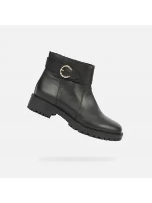 Dámske členkové čižmy GEOX HOARA G004352 ČIERNA
