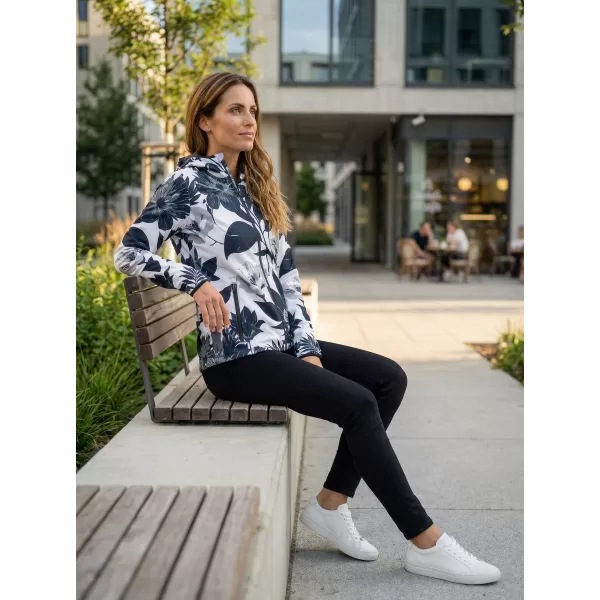  Dámska softshellová bunda premium ALTISPORT VOJ/ALW115JACK01 ČIERNA/BIELA 