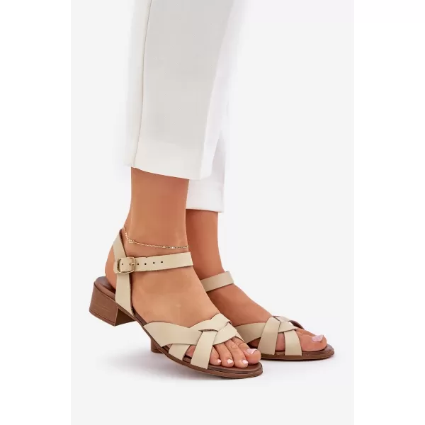  Dámske sandále ZAZOO 40372 BEIGE 