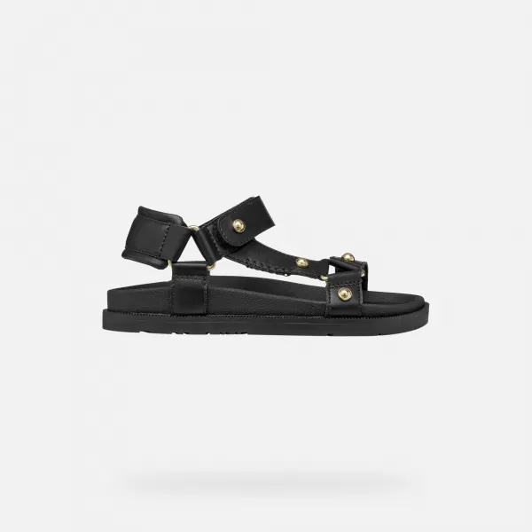  Dievčenské sandále GEOX SANDAL FOAMMENTERA J65P0D000BCC9999 ČIERNA 