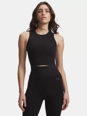 Dámske tielko UNDER ARMOUR SEAMLESS COTTON HAND TANK 6011132-008 ČIERNA