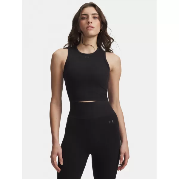  Dámske tielko UNDER ARMOUR SEAMLESS COTTON HAND TANK 6011132-008 ČIERNA 